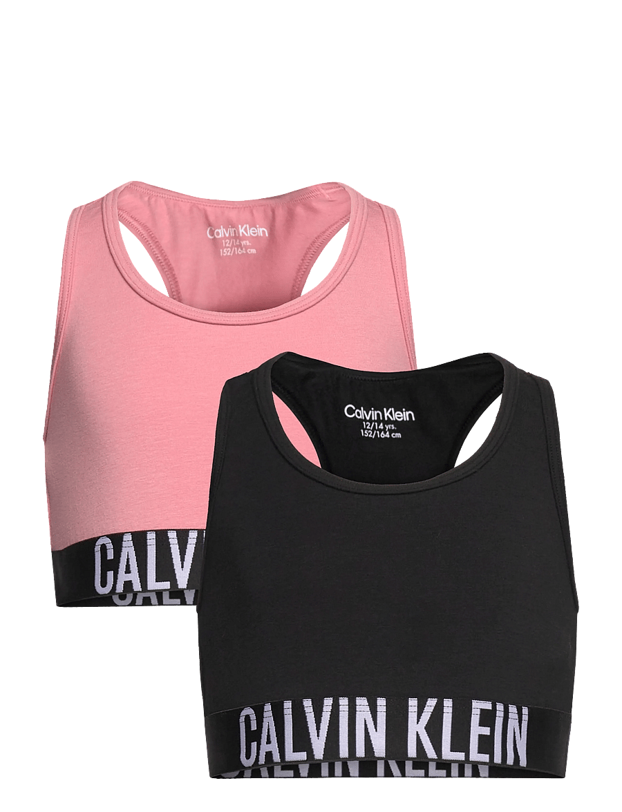 Calvin Klein - 2PK BRALETTE - overdele - brandiedapricot/pvhblack - 0
