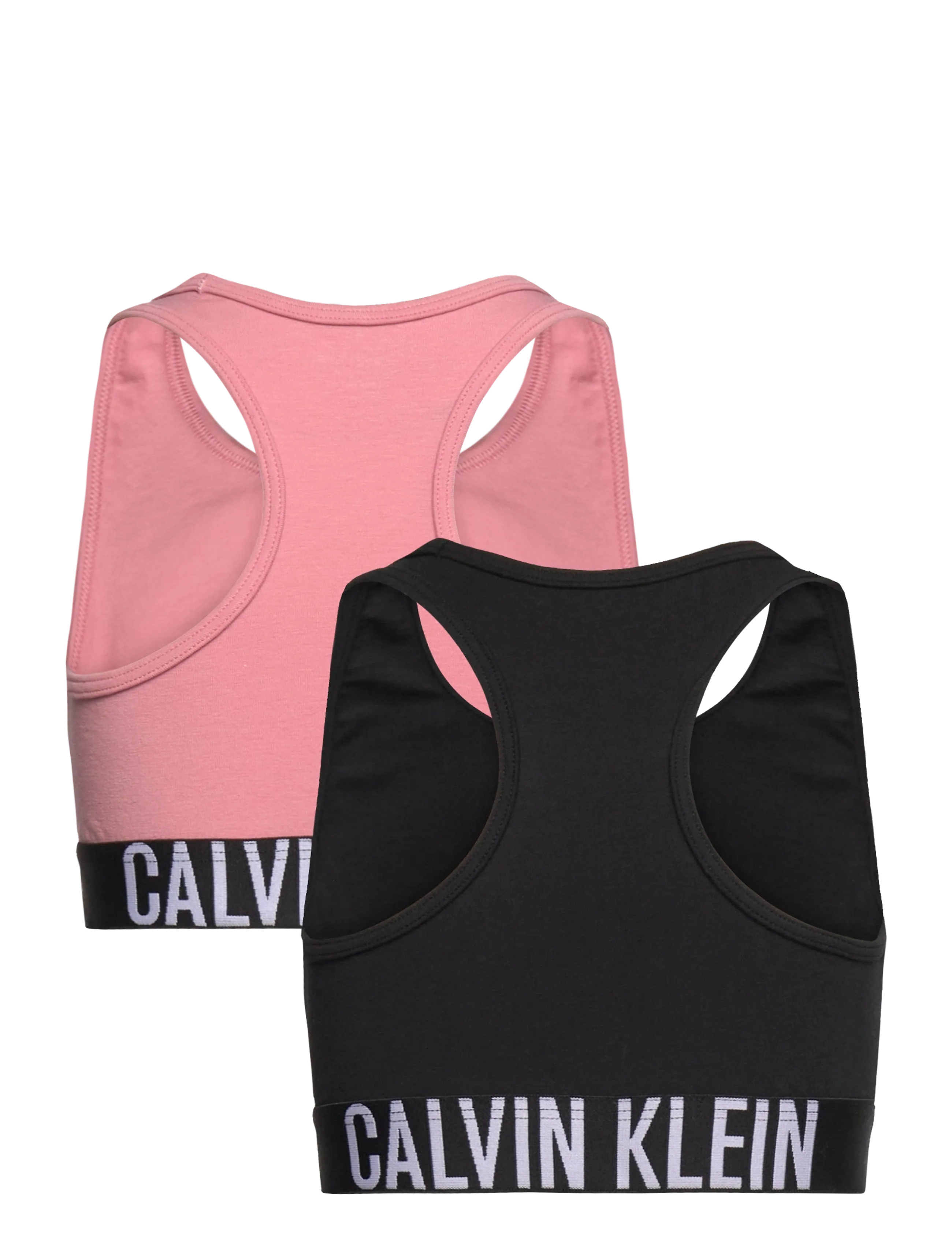 Calvin Klein - 2PK BRALETTE - palaidinukės - brandiedapricot/pvhblack - 1