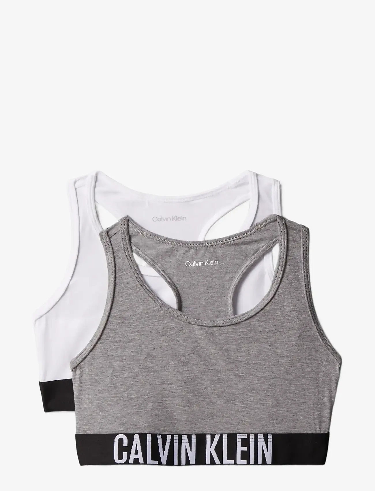 Calvin Klein - 2PK BRALETTE - overdele - greyhtr brightwhite - 0