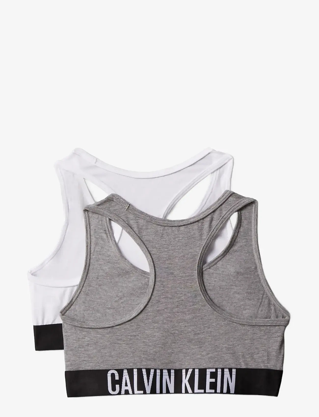 Calvin Klein - 2PK BRALETTE - overdele - greyhtr brightwhite - 1