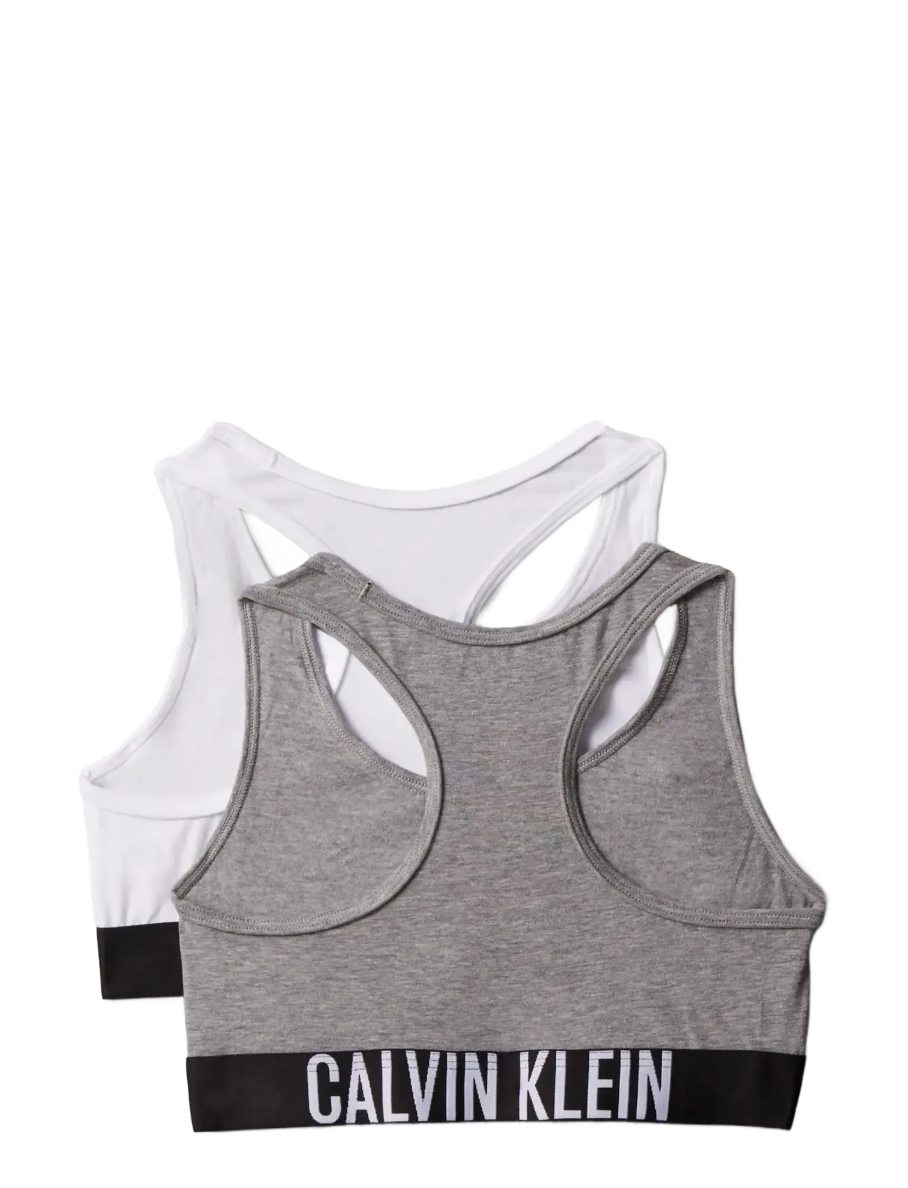 Calvin Klein - 2PK BRALETTE - tops - greyhtr brightwhite - 1