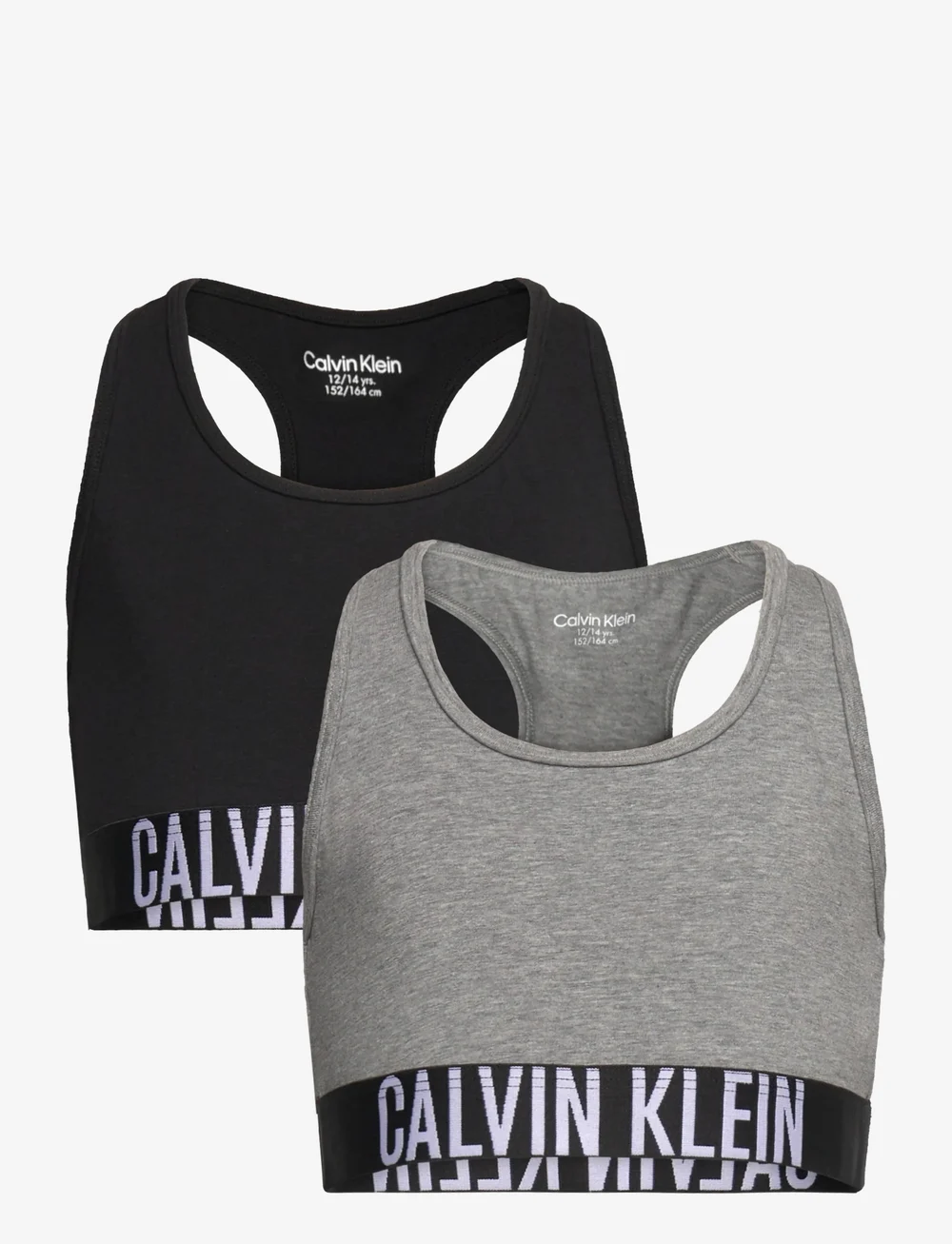 Calvin Klein - 2PK BRALETTE - topper - pvhblack/greyheather - 0