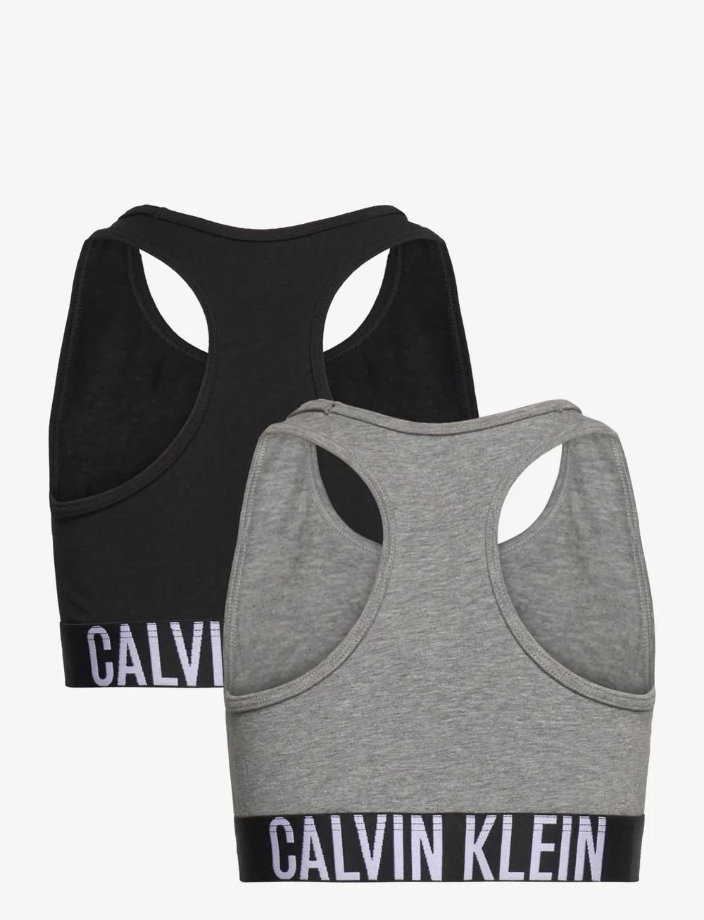 Calvin Klein - 2PK BRALETTE - topper - pvhblack/greyheather - 1