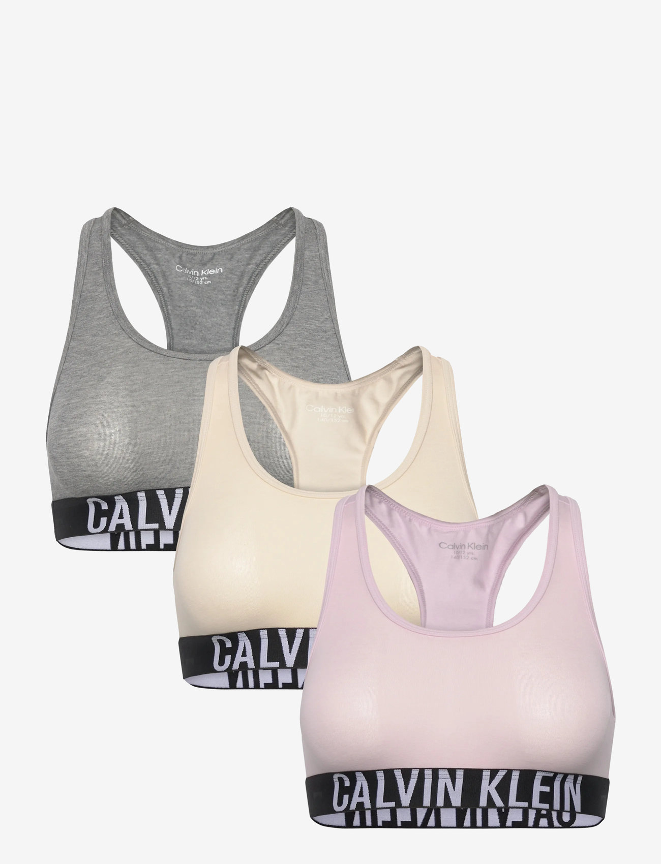 Calvin Klein 3PK BRALETTE - Rinnahoidja - LIGHTLILAC/WHITECAPGRAY/GREYHEATHER / multi