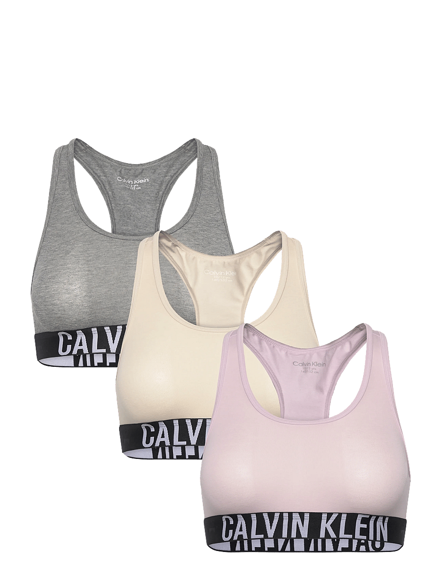 Calvin Klein - 3PK BRALETTE - bløde bh'er - lightlilac/whitecapgray/greyheather - 0