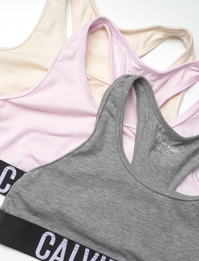 Calvin Klein - 3PK BRALETTE - bralette - lightlilac/whitecapgray/greyheather - 1