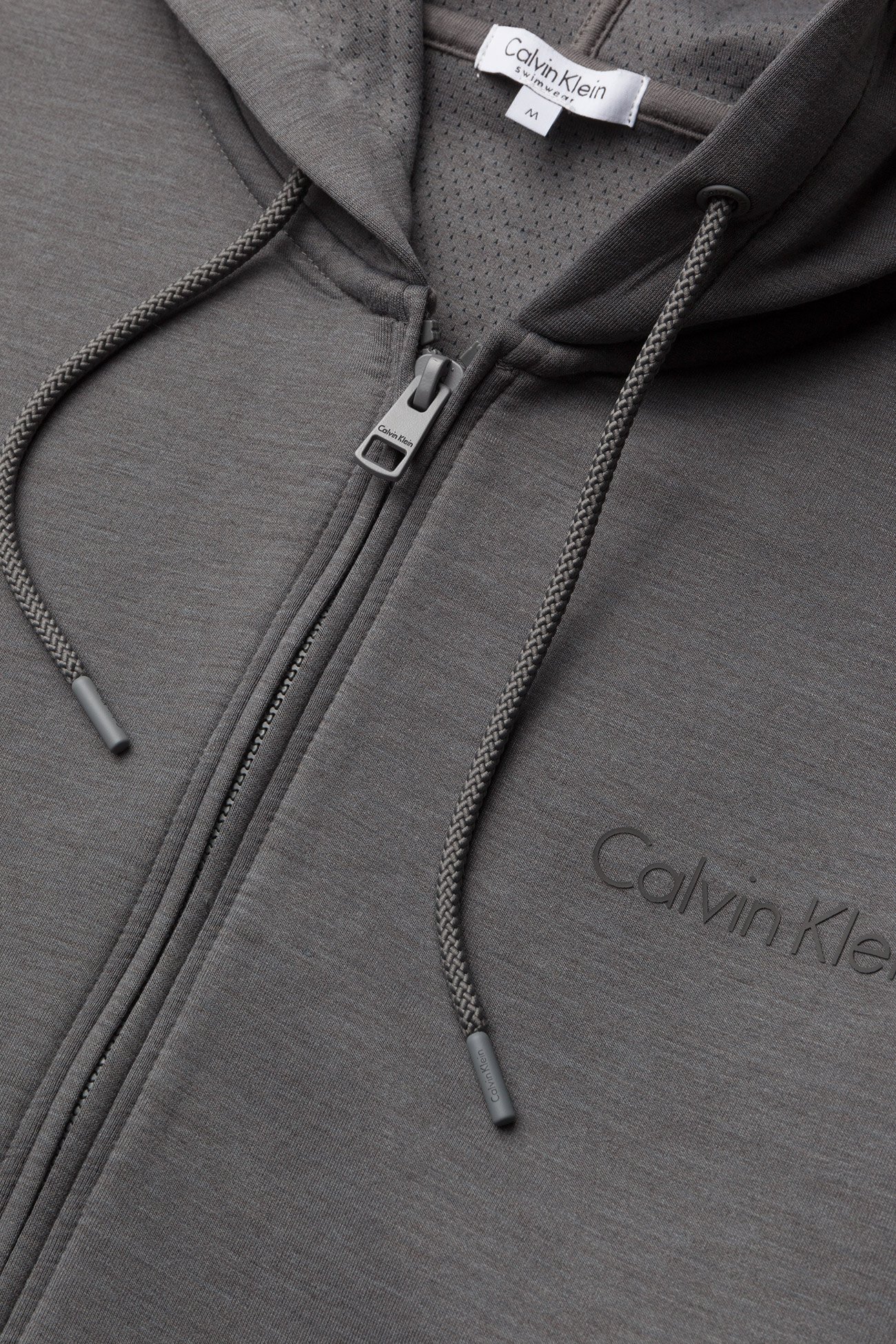Calvin Klein - SLEEVELESS ZIP HOODI - smoked pearl - 2