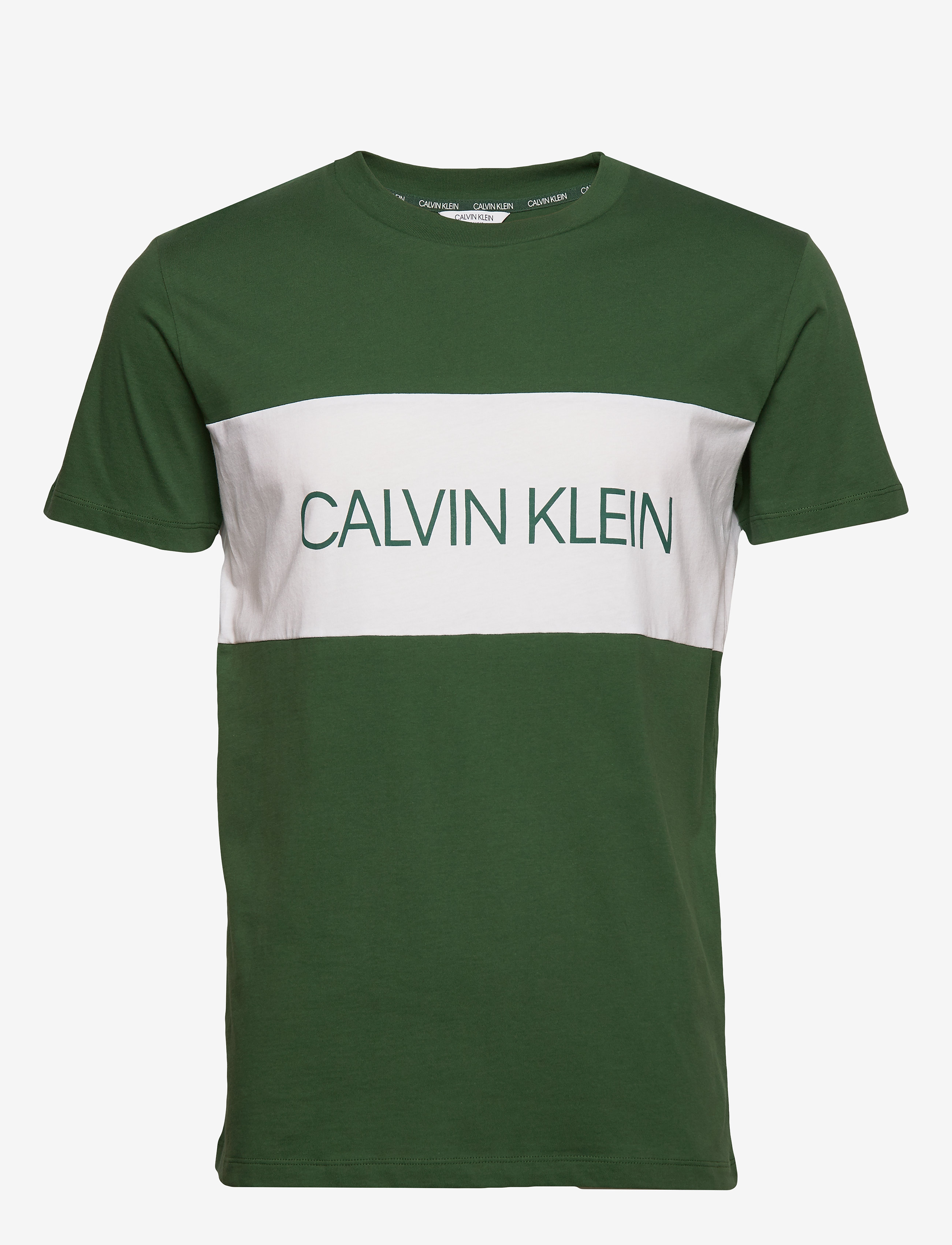 Calvin Klein - RELAXED CREW TEE - dark green - 0