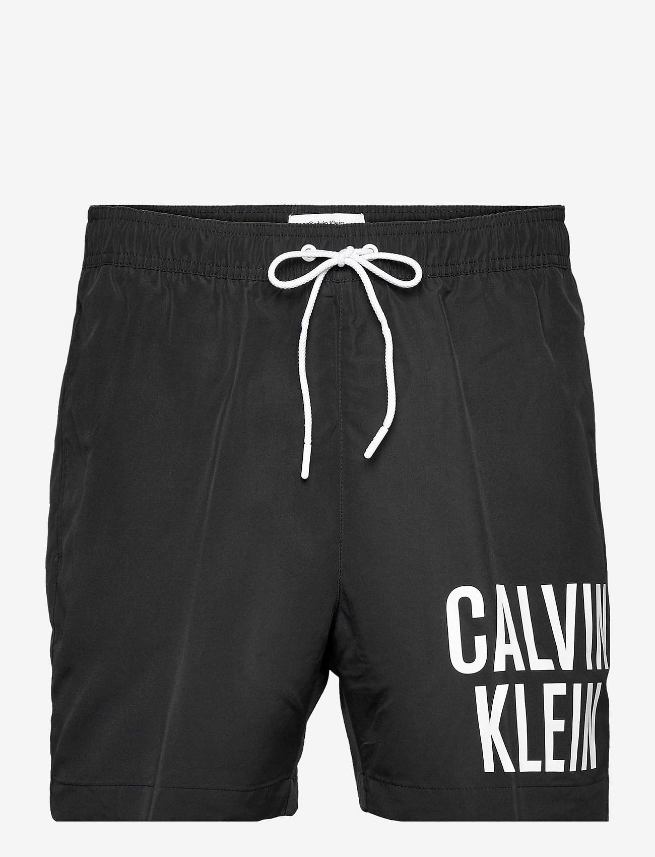 Calvin Klein - MEDIUM DRAWSTRING-NOS - lühikesed ujumispüksid - pvh black - 0