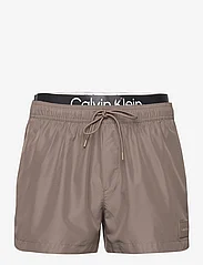 Calvin Klein - SHORT DOUBLE WB - lühikesed ujumispüksid - rustic copper - 0