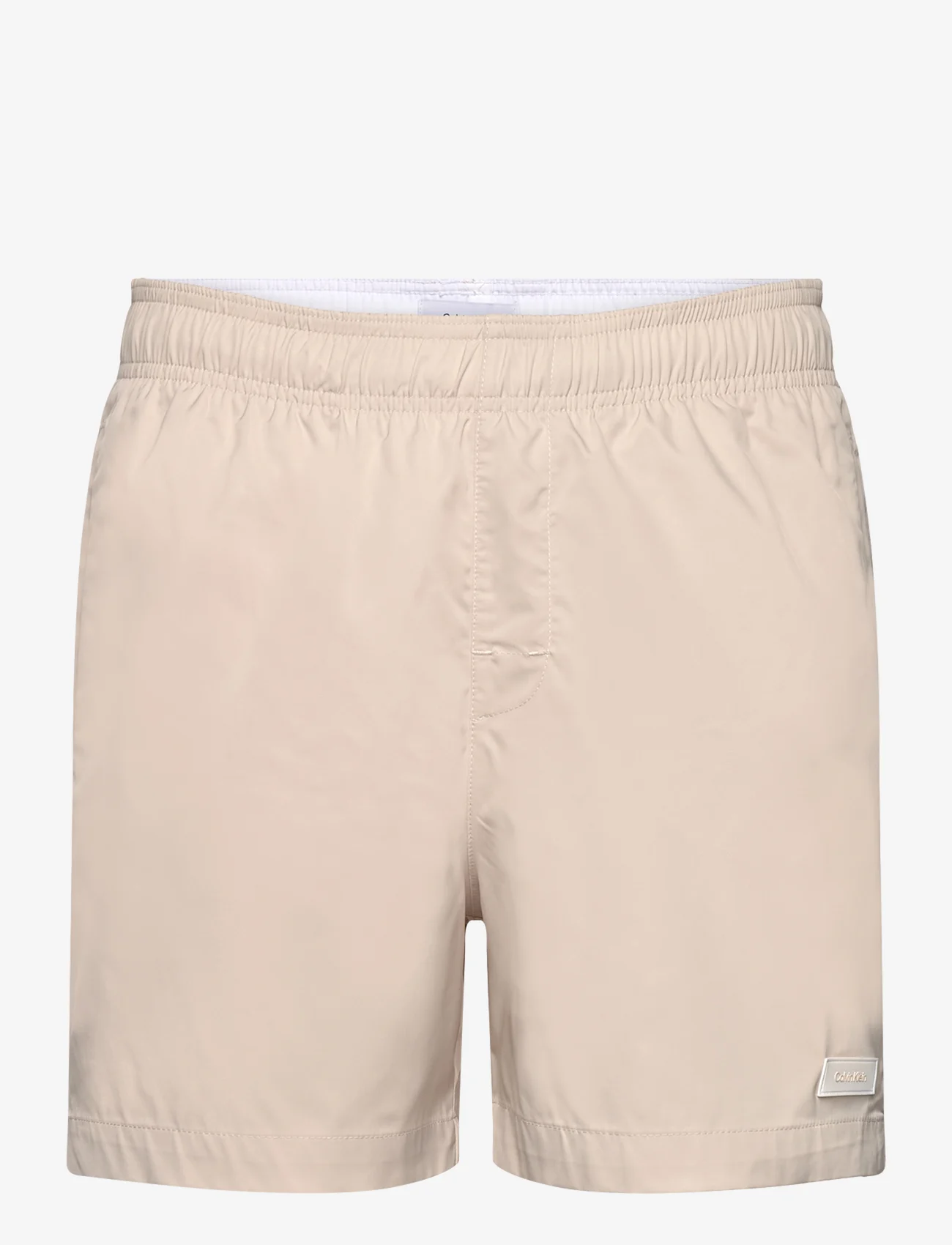 Calvin Klein - MEDIUM DRAWSTRING - swim shorts - stony beige - 0