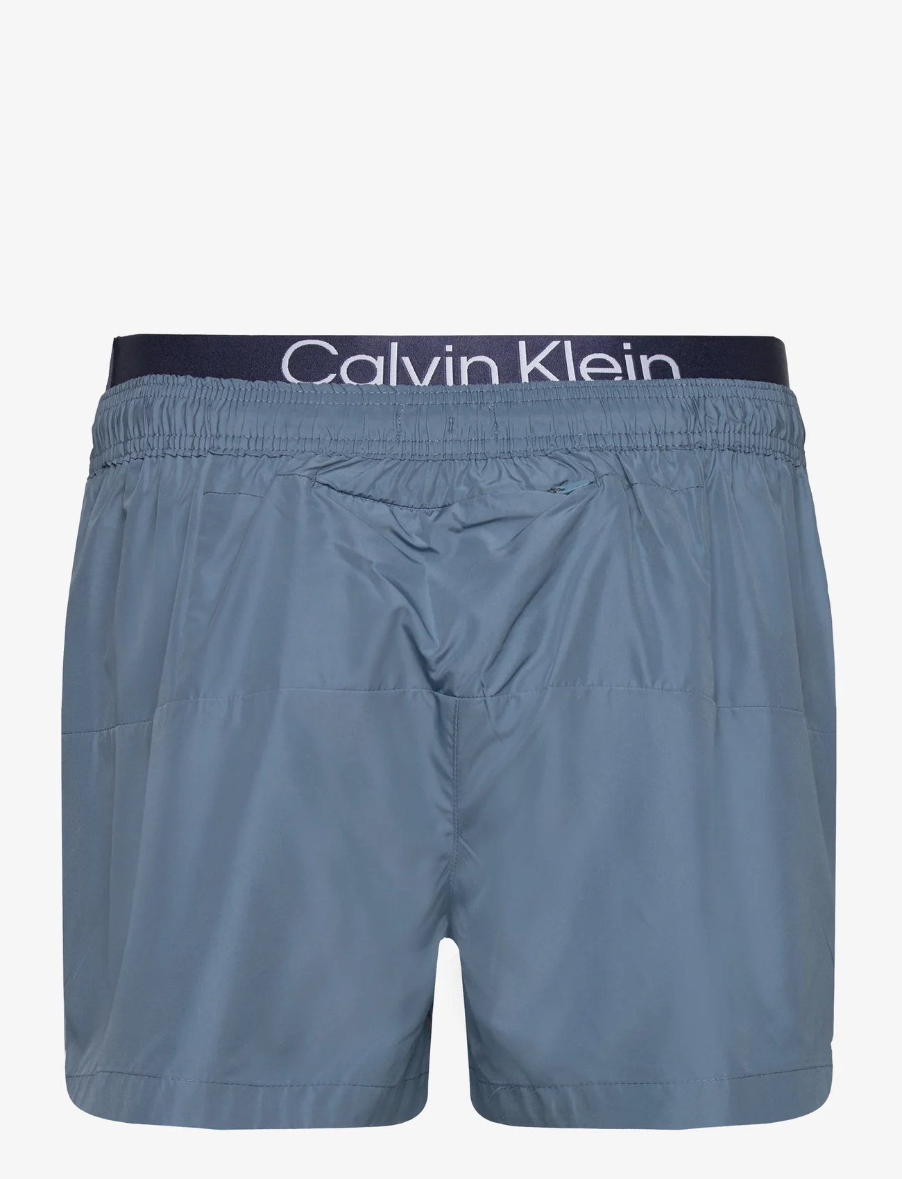 Calvin Klein - SHORT DOUBLE WAISTBAND - badeshorts - muted cerulean - 1