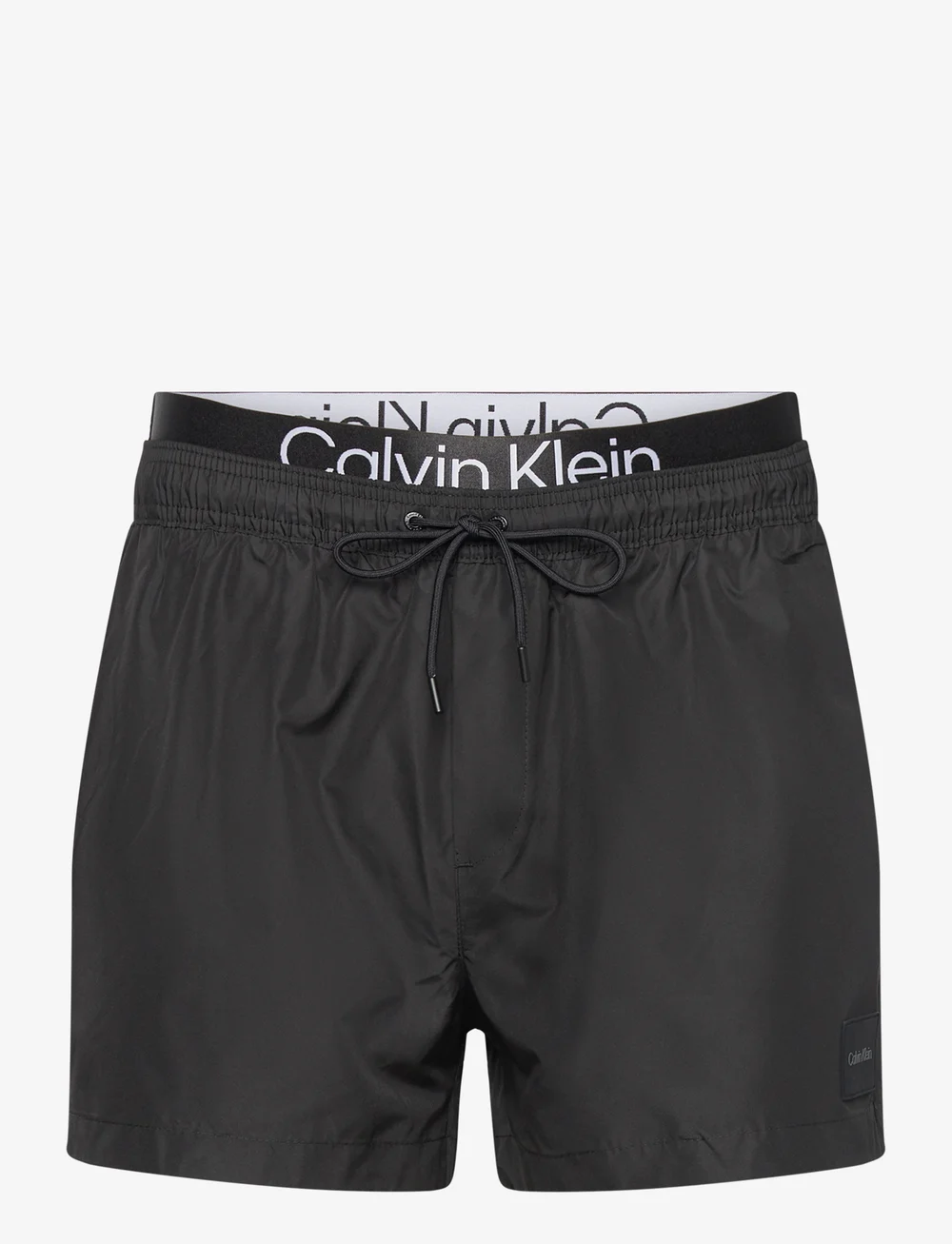 Calvin klein swim shorts double waistband discount