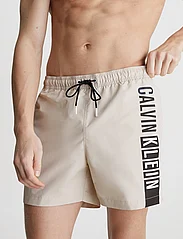 Calvin Klein - MEDIUM DRAWSTRING-GRAPHIC - swim shorts - stony beige - 2