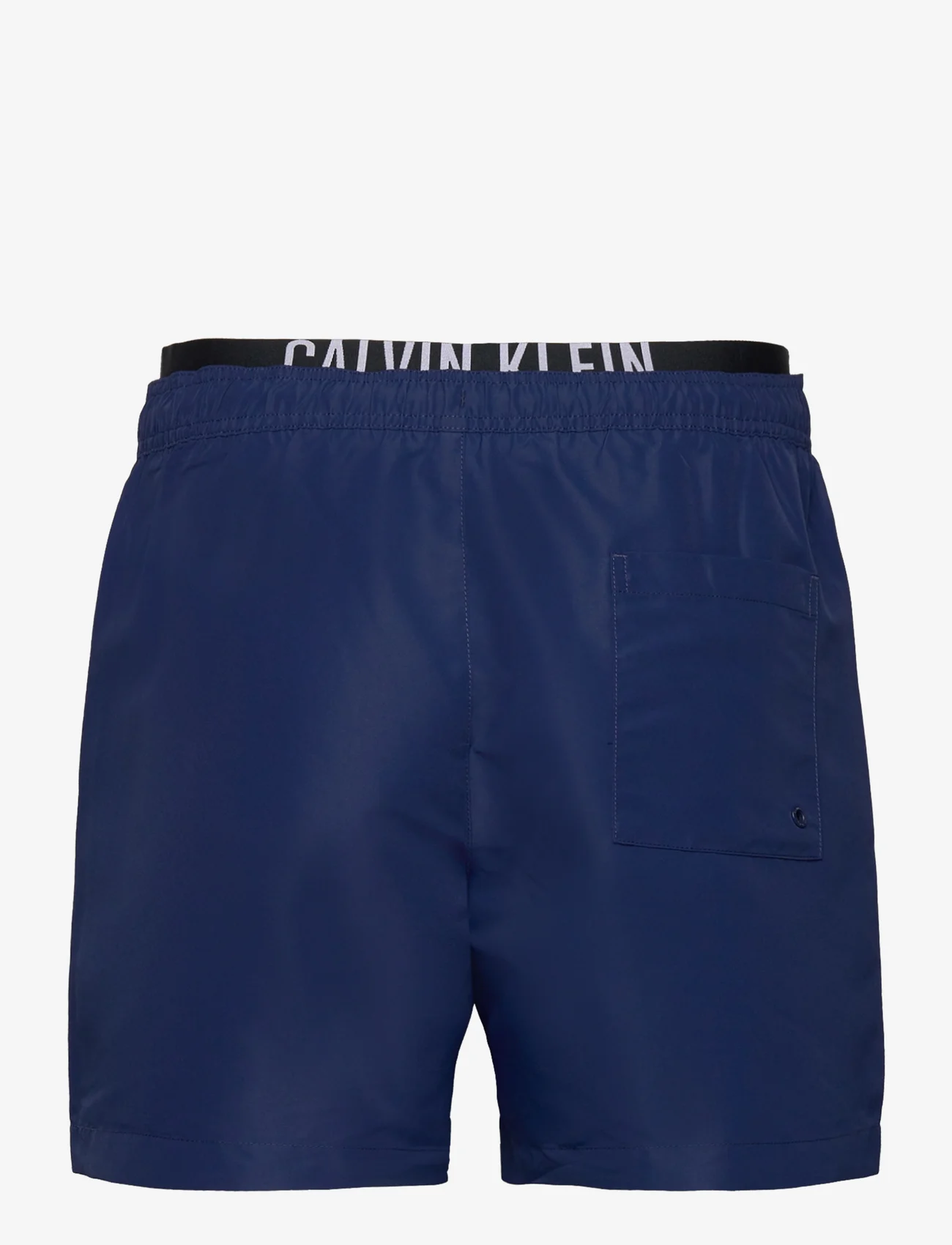 Calvin Klein - MEDIUM DOUBLE WB - swim shorts - signature navy - 1
