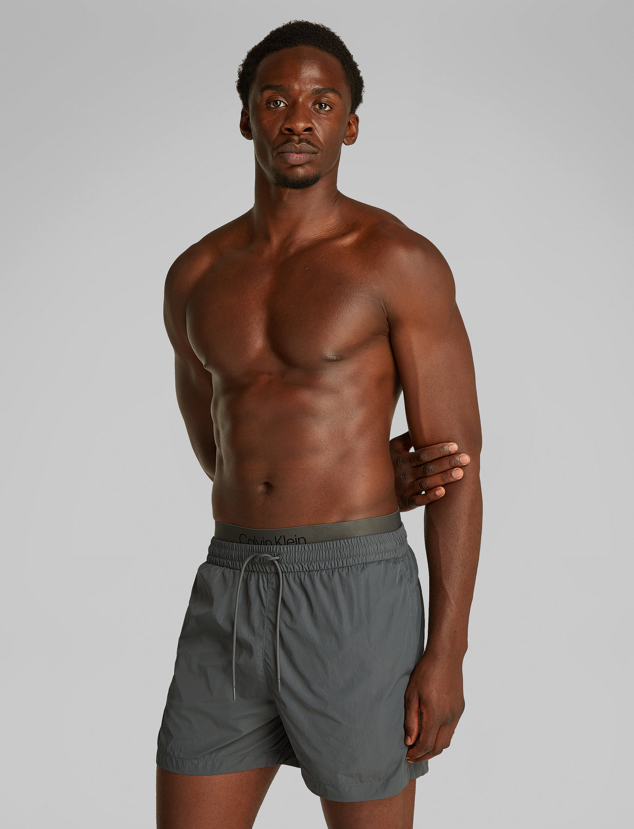 Calvin Klein - MEDIUM DOUBLE WB - badehose - dark shadow - 0