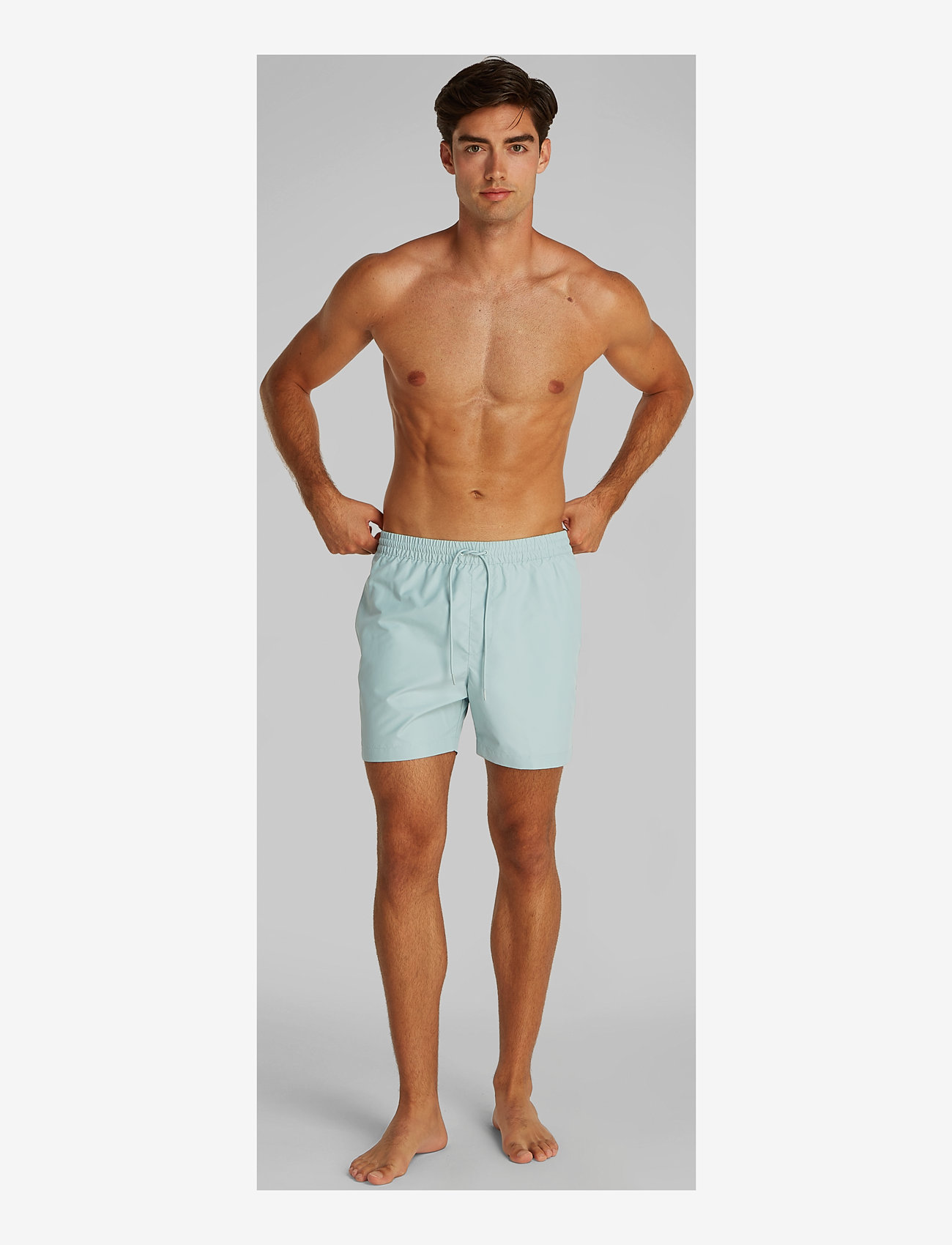 Calvin Klein - MEDIUM DRAWSTRING - lühikesed ujumispüksid - ether - 0