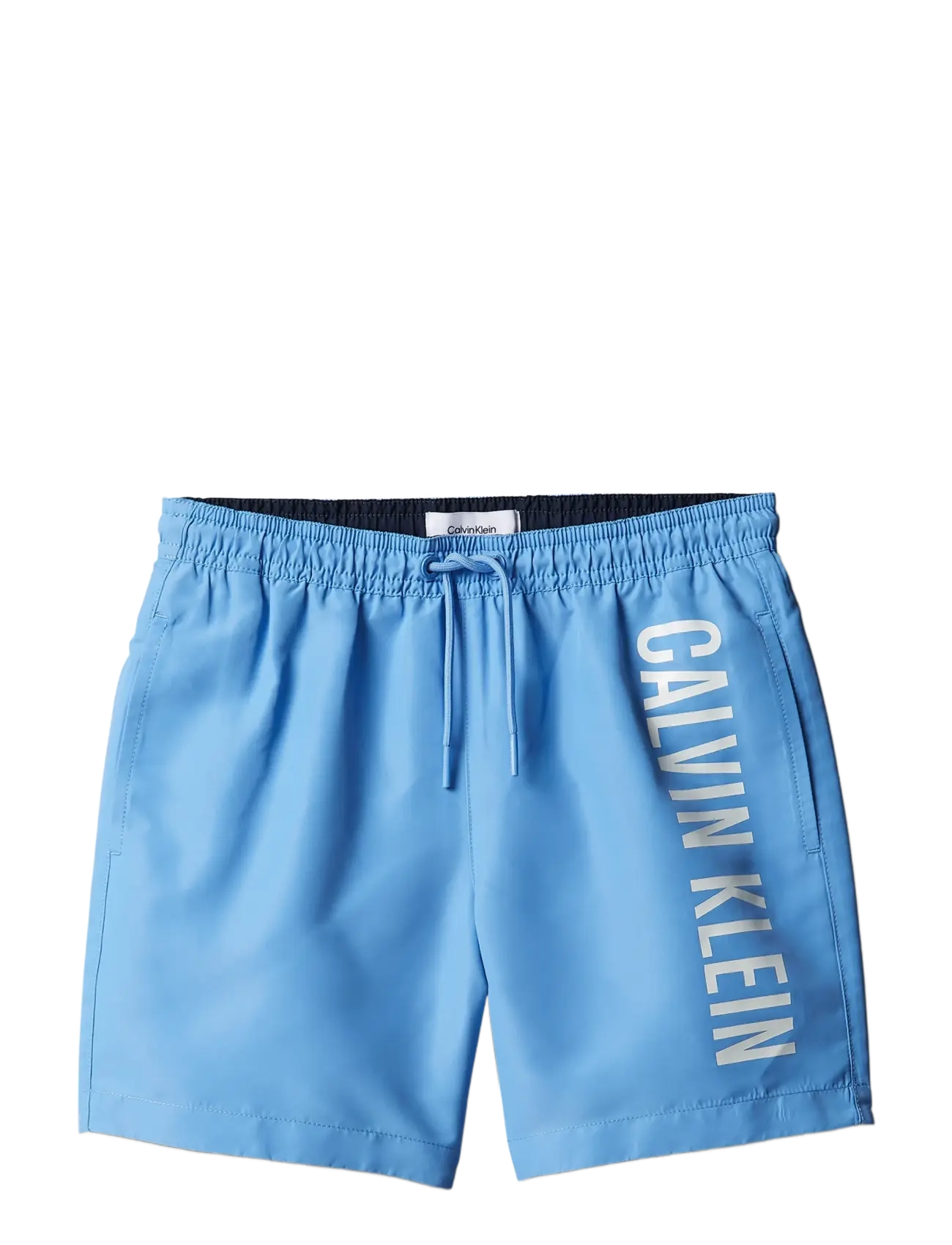Calvin Klein Medium Drawstring, 140-152, Blue, Badetøj > Badeshorts, Børn