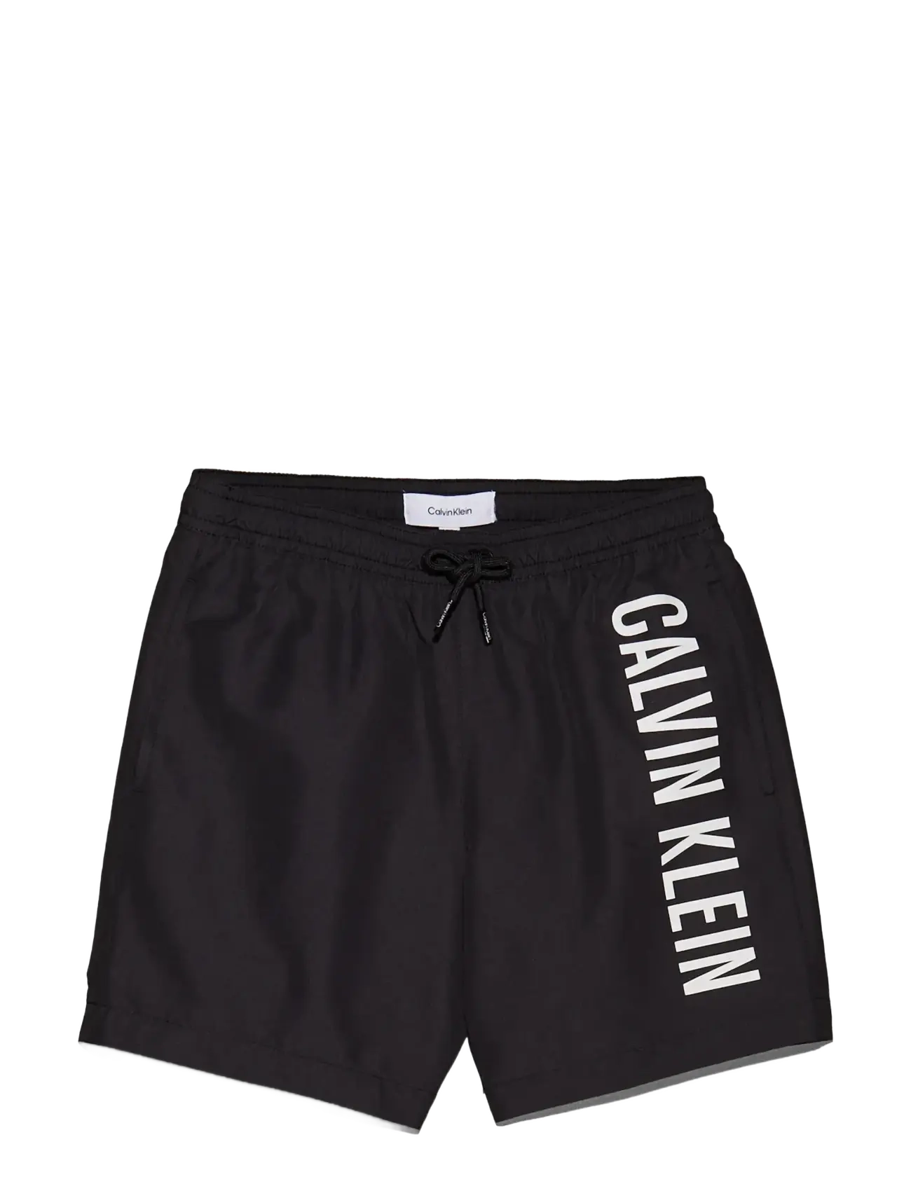 Calvin Klein Medium Drawstring, 128-140, Black, Badetøj > Badeshorts, Børn