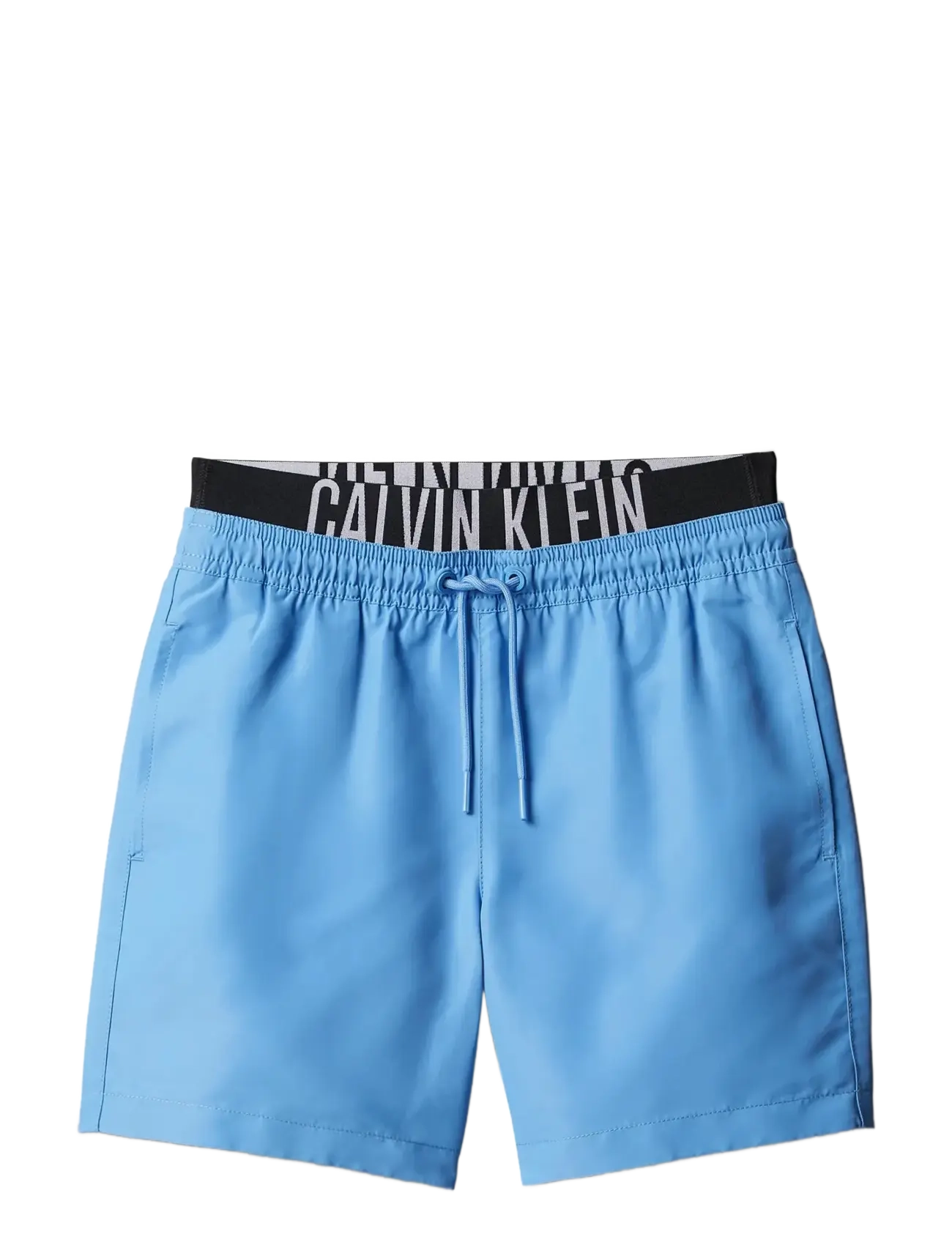 Calvin Klein Medium Double Wb, 140-152, Blue, Badetøj > Badeshorts, Børn