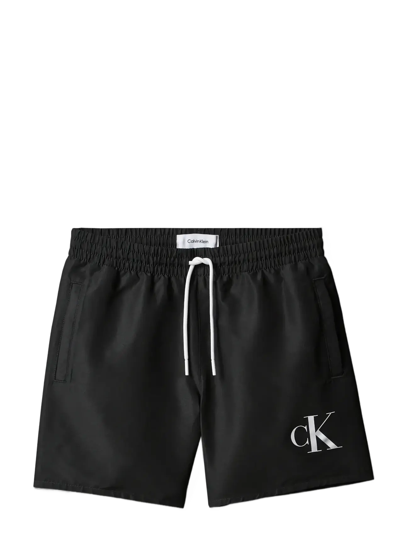 Calvin Klein Medium Drawstring, 140-152, Black, Badetøj > Badeshorts, Børn