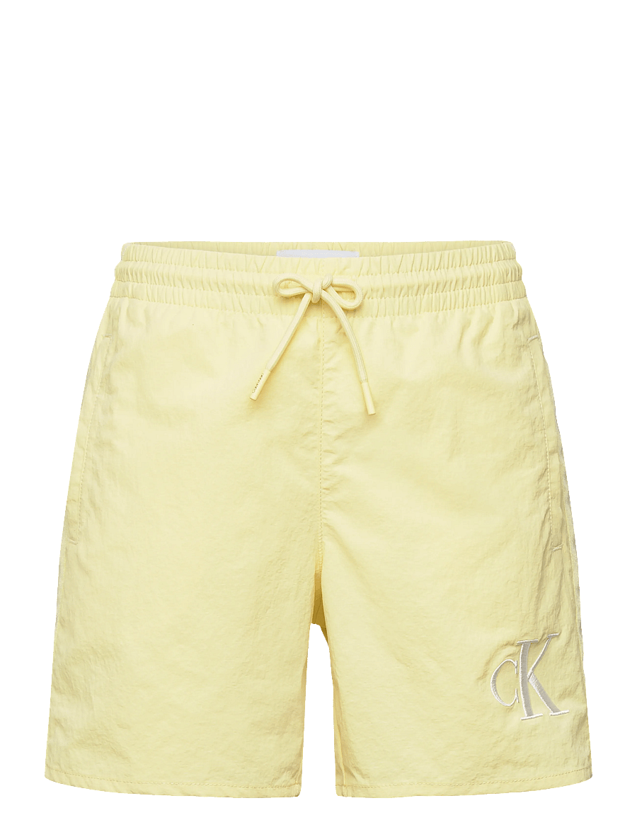 Calvin Klein - MEDIUM DRAWSTRING FASHION - badehosen - french vanilla - 0