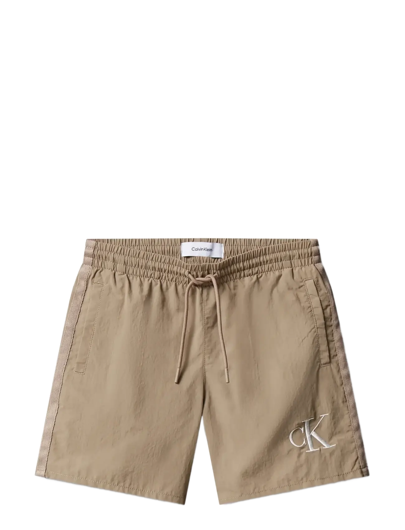 Calvin Klein Medium Drawstring Fashion, 140-152, Beige, Badetøj > Badeshorts, Børn