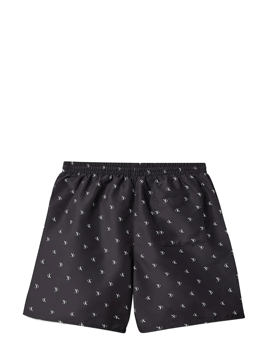 Calvin Klein - MEDIUM DRAWSTRING-PRINT - badehosen - diamond logo black - 1