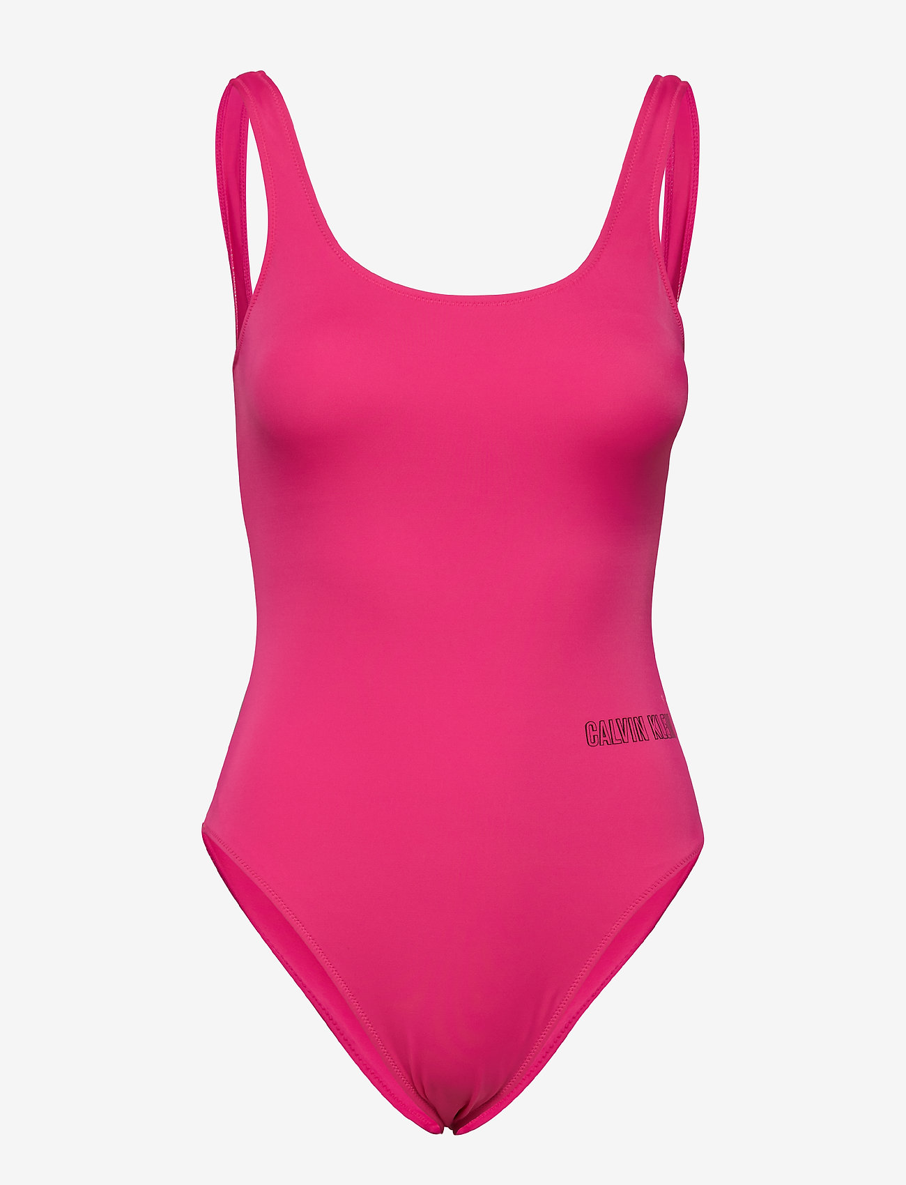 Calvin Klein - SQUARE SCOOP ONE PIECE - beetroot purple - 0