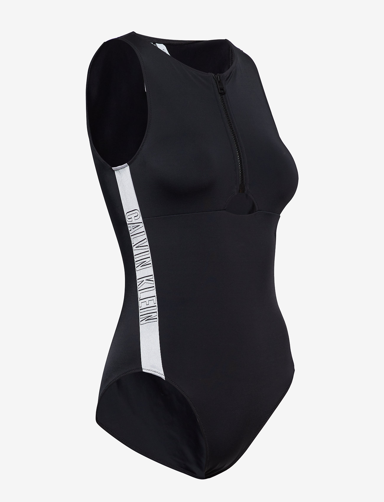 Calvin Klein - FRONT ZIP ONE PIECE - pvh black - 3