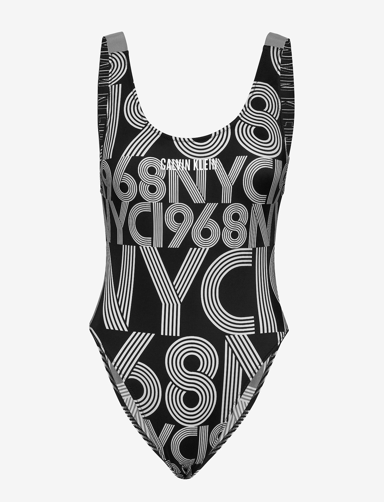 Calvin Klein - SCOOP ONE PIECE-RP-P - intense power black prt - 0