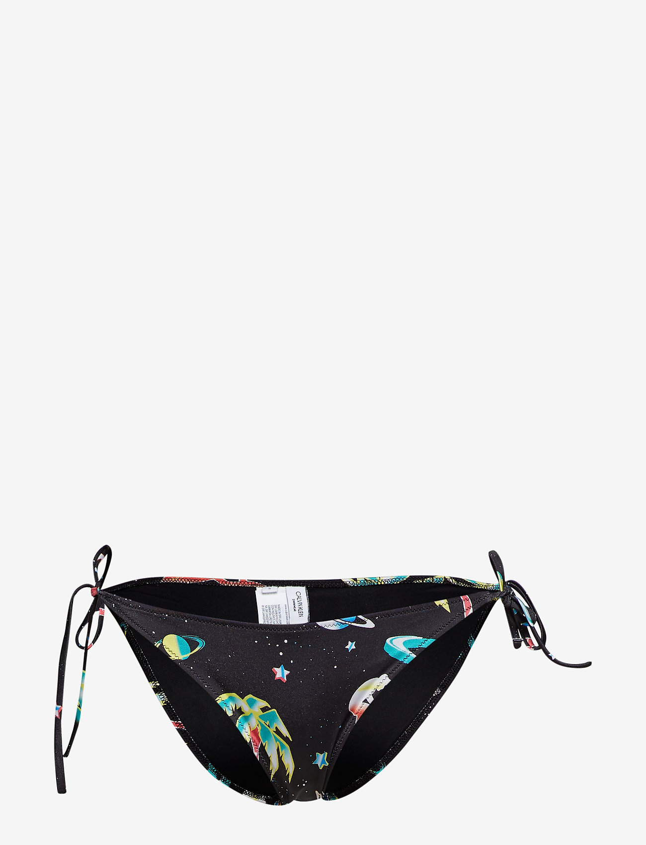 Calvin Klein - STRING SIDE TIE BIKI - space tropic black prt - 0