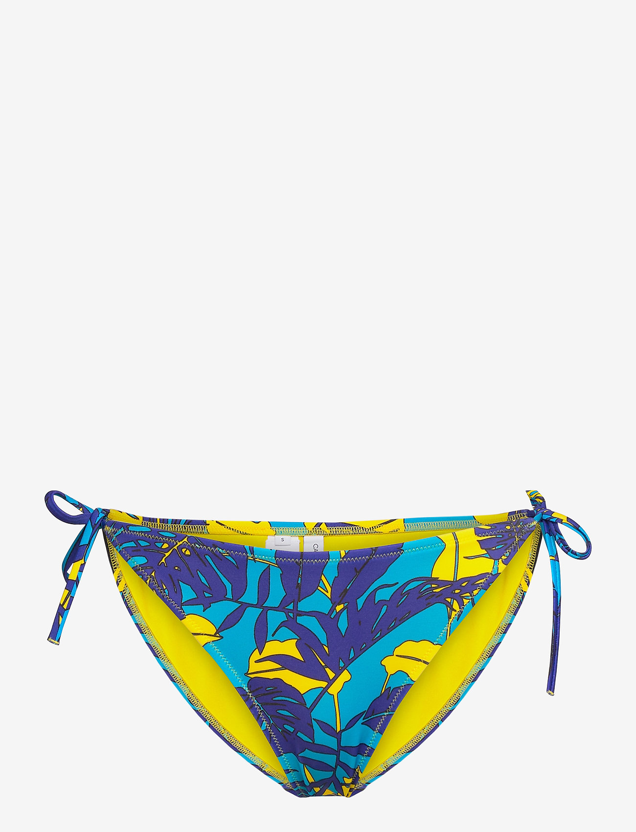 Calvin Klein - CHEEKY STRING SIDE TIE-PRINT - tropical print blue - 0
