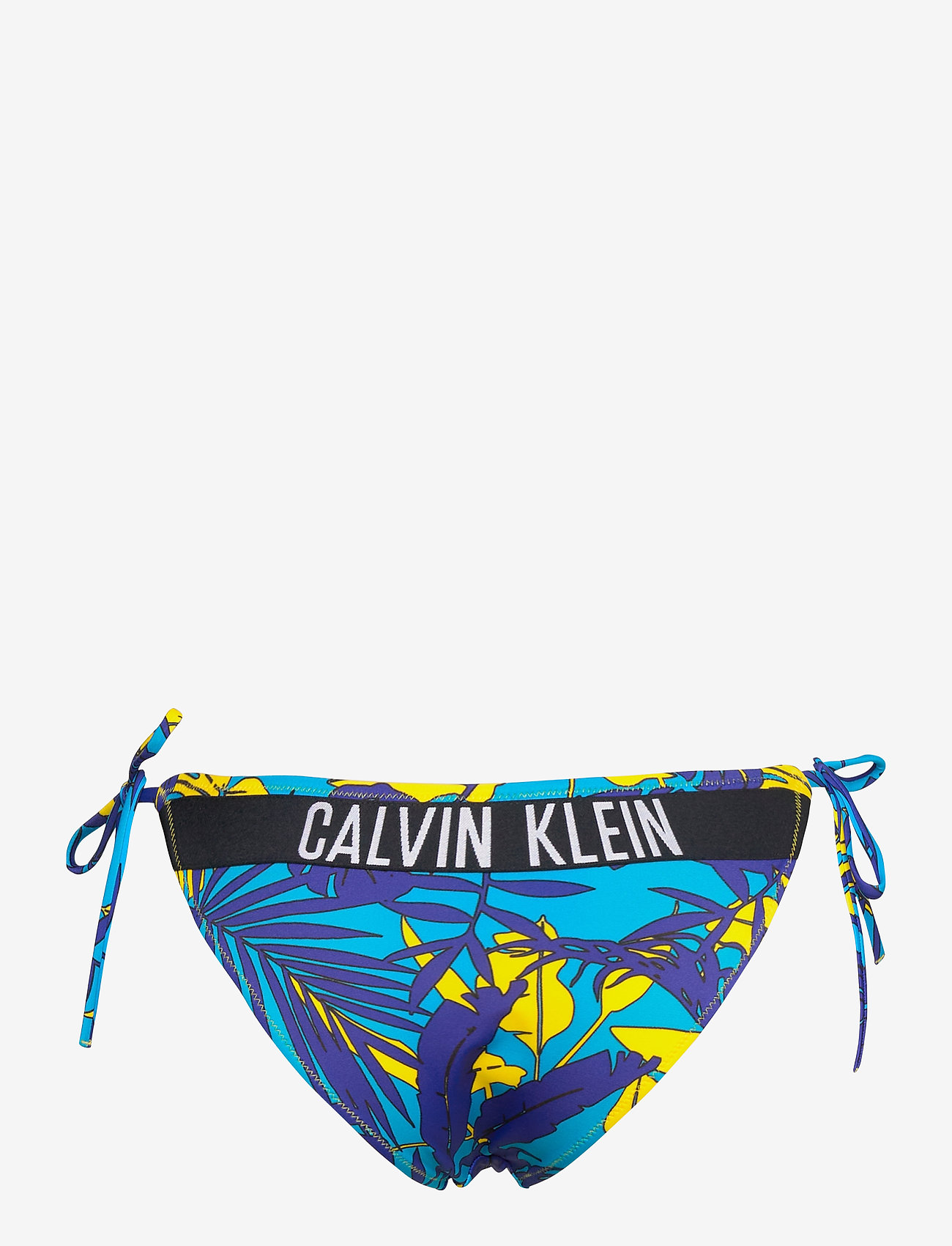 Calvin Klein - CHEEKY STRING SIDE TIE-PRINT - tropical print blue - 1