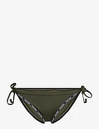 STRING SIDE TIE BIKINI - CROCODILE GREEN