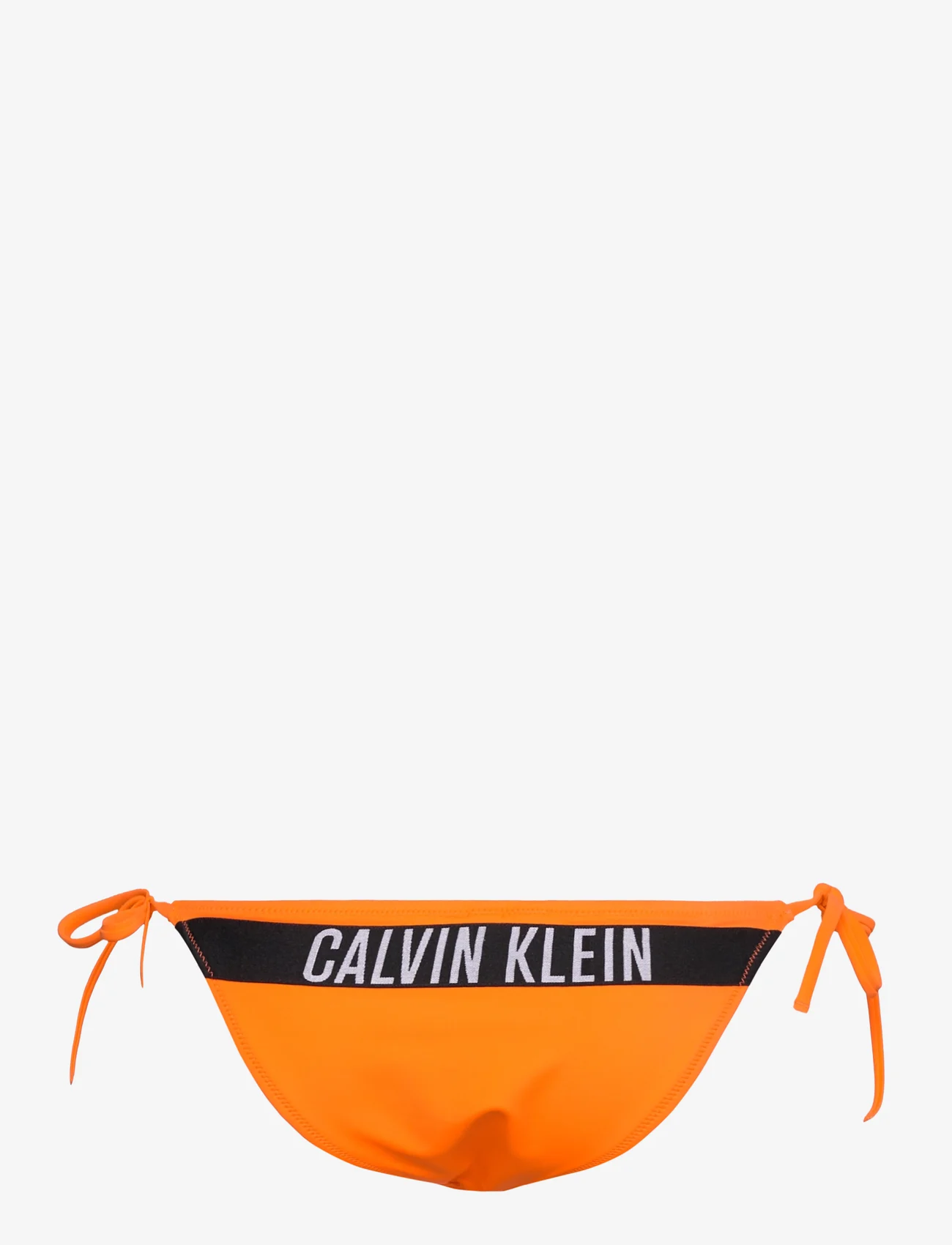 Calvin Klein - STRING SIDE TIE CHEEKY BIKINI - Šonuose segami bikiniai - vivid orange - 1