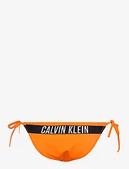 Calvin Klein - STRING SIDE TIE CHEEKY BIKINI - Šonuose segami bikiniai - vivid orange - 1