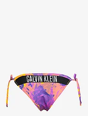 Calvin Klein - STRING SIDE TIE CHEEKY-PRINT - solmittavat bikinihousut - tropical leaf - 1