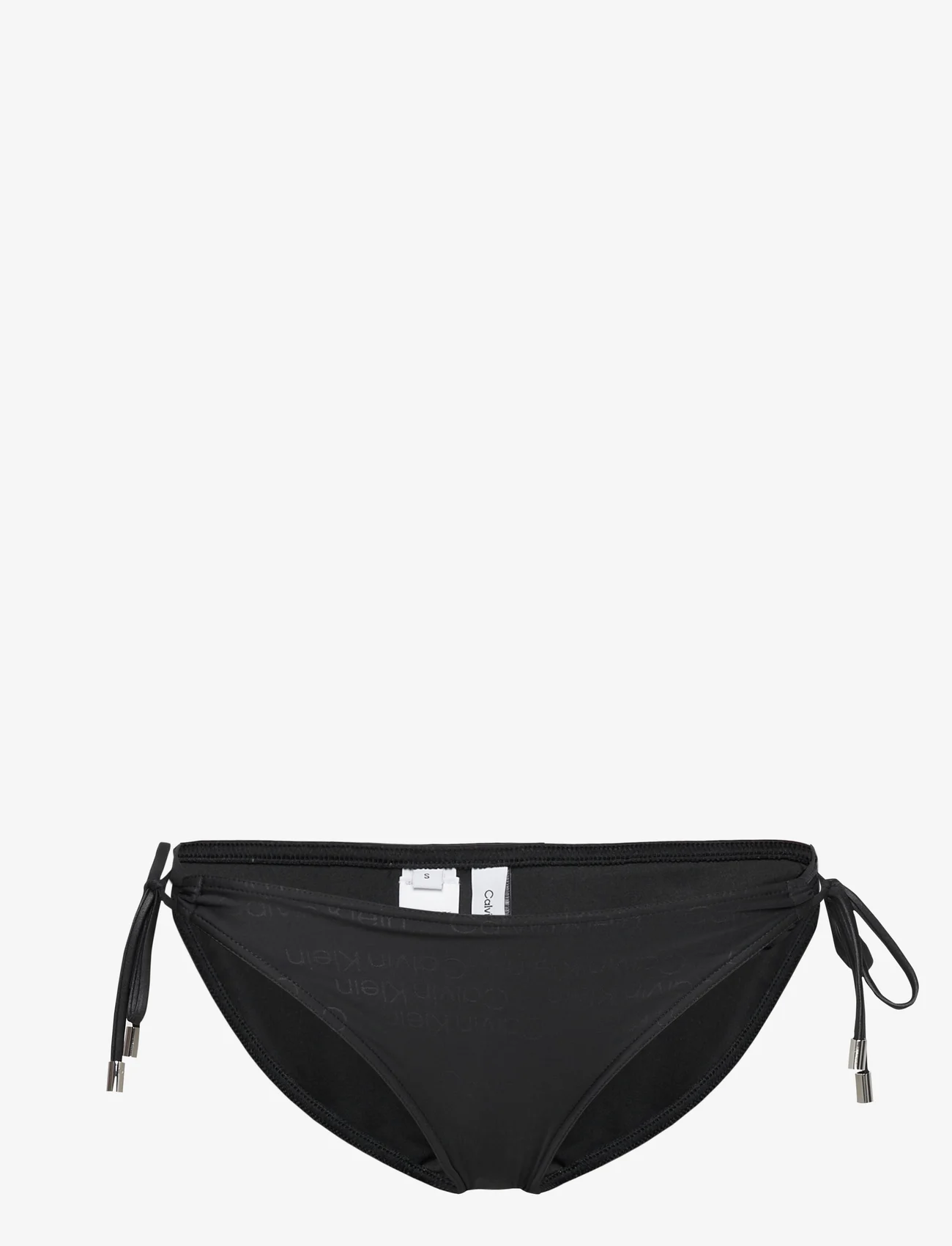 Calvin Klein - STRING SIDE TIE - side tie bikinis - tonal logo black - 0