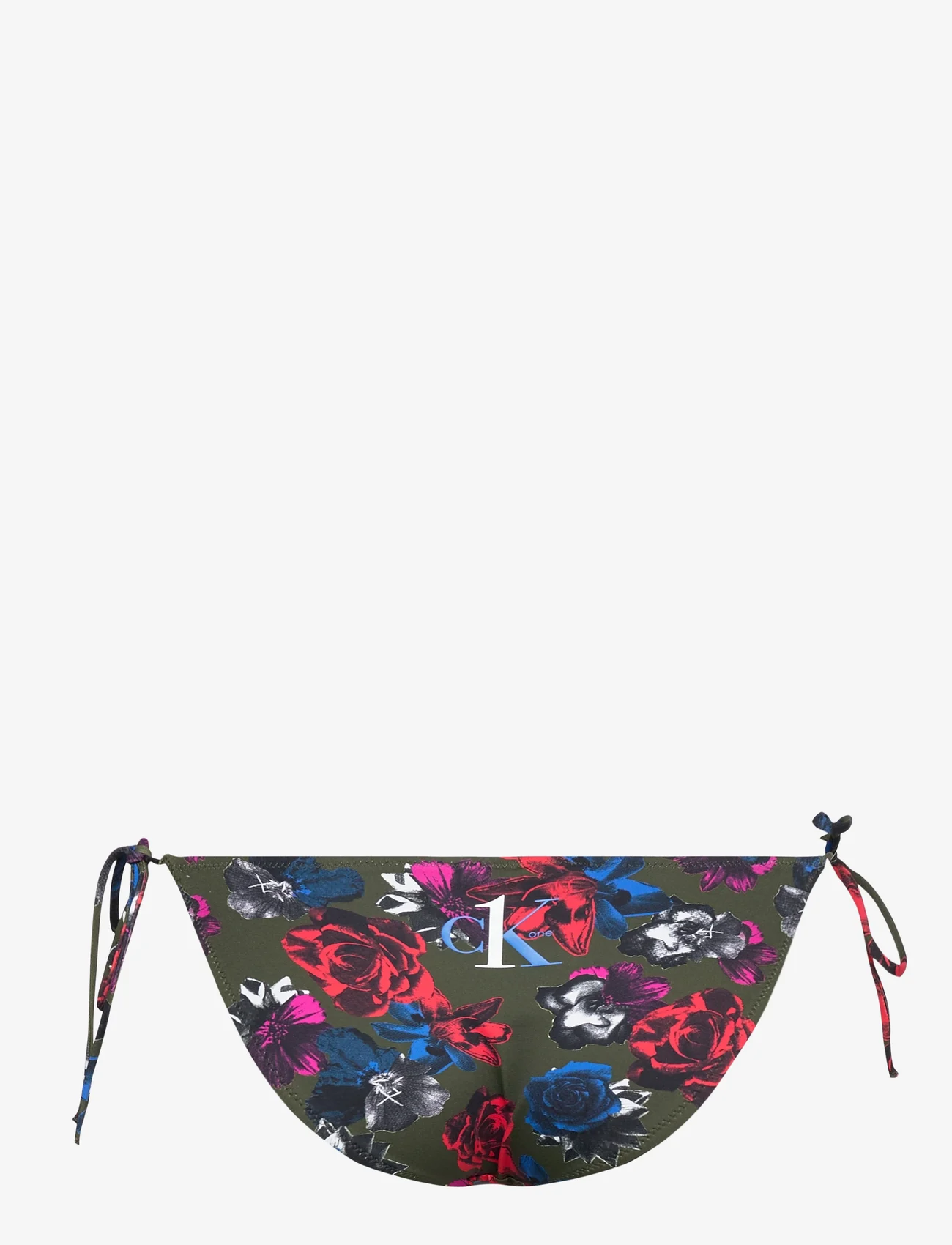 Calvin Klein - STRING SIDE TIE BIKINI PRINT - side tie bikinitrosor - frances flower crocodile aop - 1