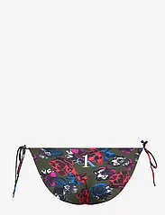 Calvin Klein - STRING SIDE TIE BIKINI PRINT - Šonuose segami bikiniai - frances flower crocodile aop - 1