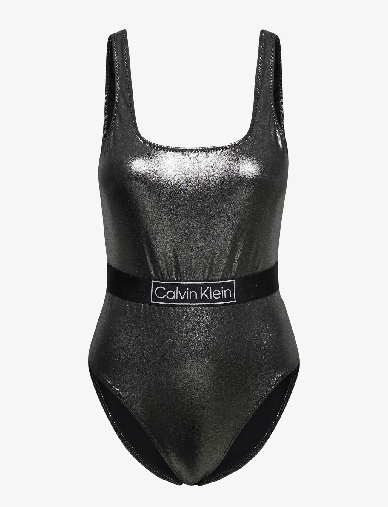 Calvin Klein - SCOOP BACK ONE PIECE-RP - sievietēm - pvh black - 0