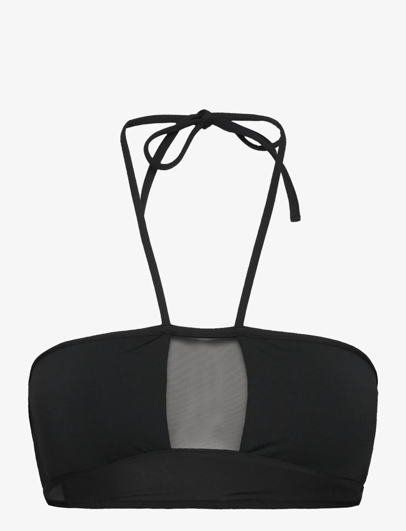 Calvin Klein - BANDEAU BRALETTE - bikinio liemenėlės su kaspinėliais - pvh black - 0