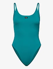 Calvin Klein - SCOOP ONE PIECE - swimsuits - blue ocean - 0