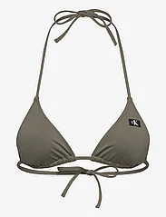Calvin Klein - TRIANGLE-RP - trīsstūra bikini augšiņa - dusty olive - 0