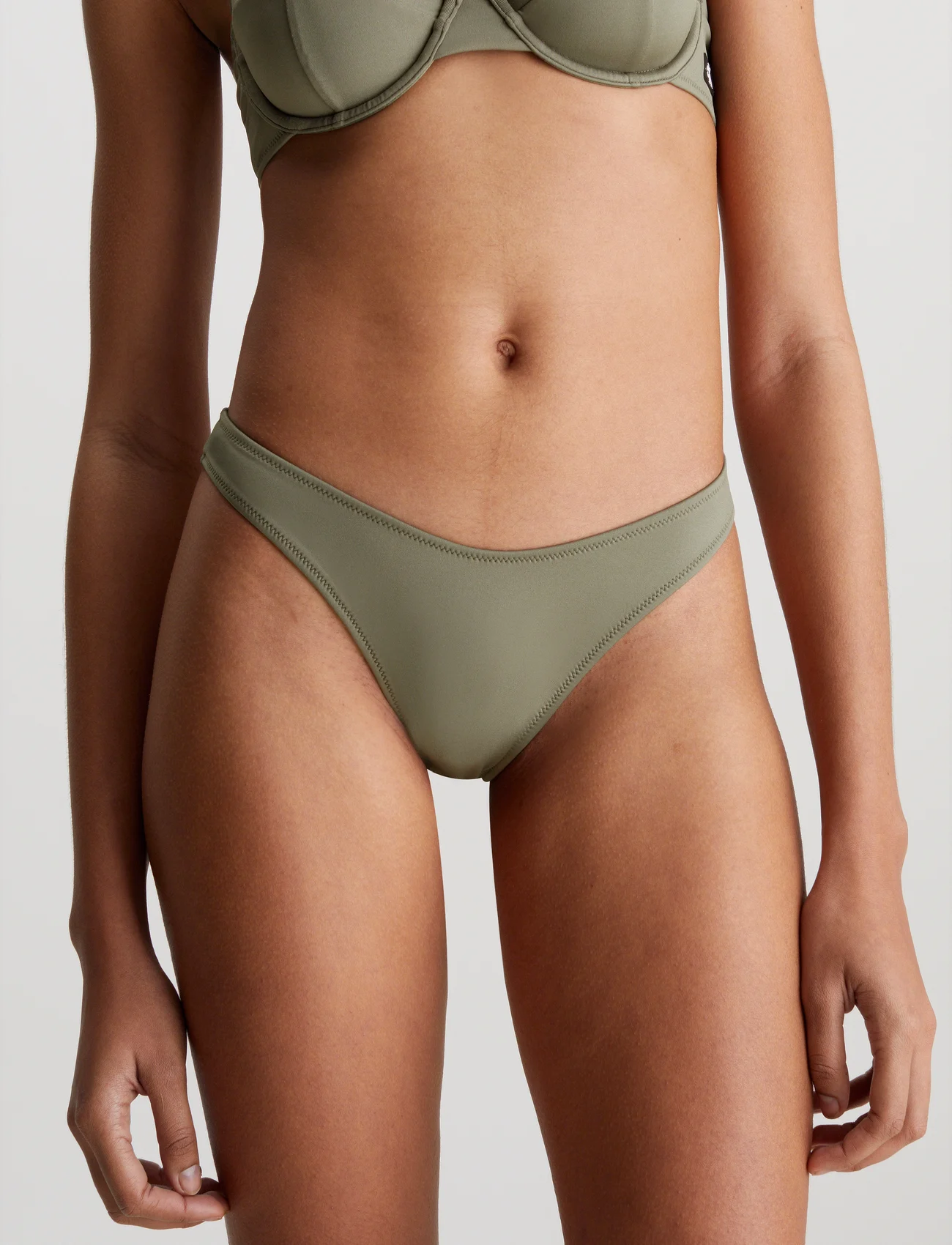 Calvin Klein - CHEEKY BIKINI - bikinio kelnaitės - dusty olive - 1