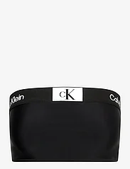 Calvin Klein - LONGLINE BANDEAU - bikinien bandeauyläosat - pvh black - 0