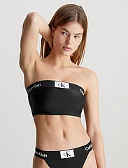 Calvin Klein - LONGLINE BANDEAU - bikinio liemenėlės su kaspinėliais - pvh black - 1