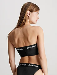 Calvin Klein - LONGLINE BANDEAU - bikinio liemenėlės su kaspinėliais - pvh black - 2