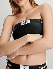 Calvin Klein - LONGLINE BANDEAU - bikinien bandeauyläosat - pvh black - 3